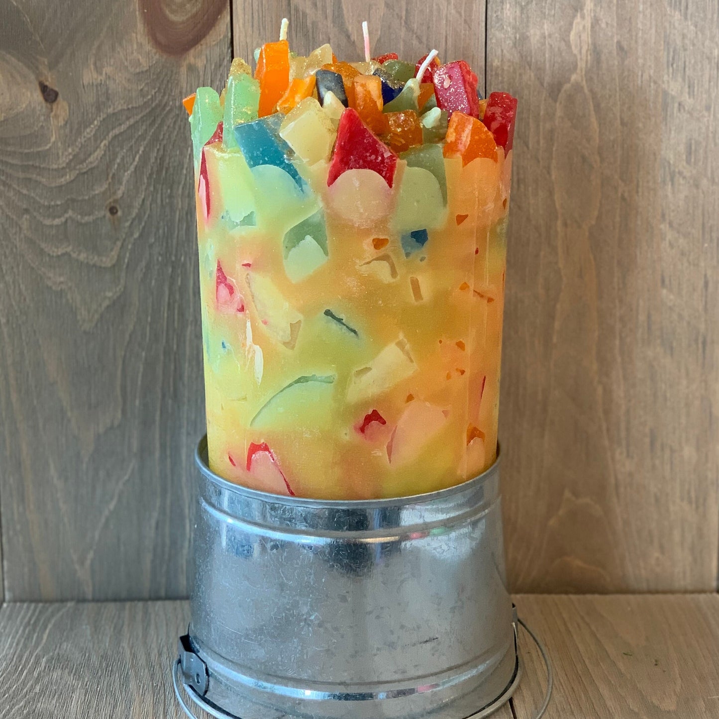 Toco Toucan Yellow Lemon Vanilla Scented Pillar Candle