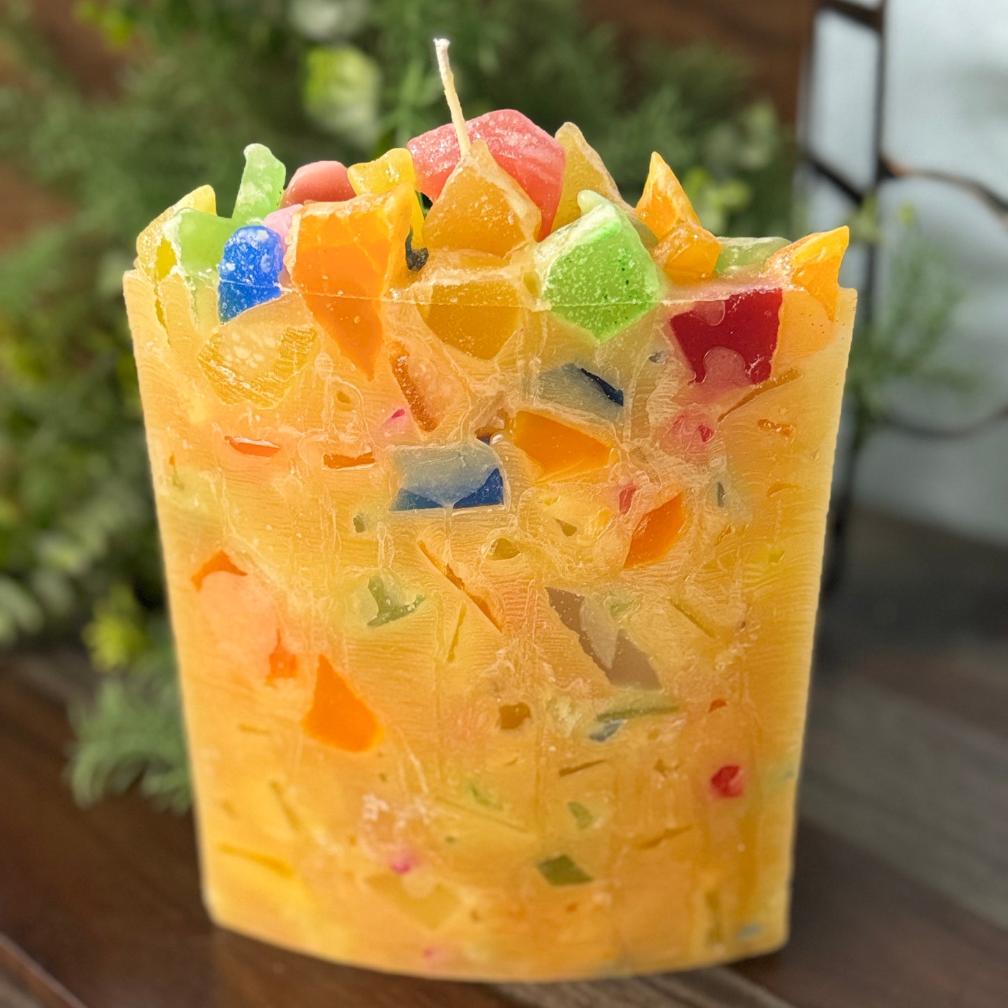 Toco Toucan Yellow Lemon Vanilla Scented Pillar Candle