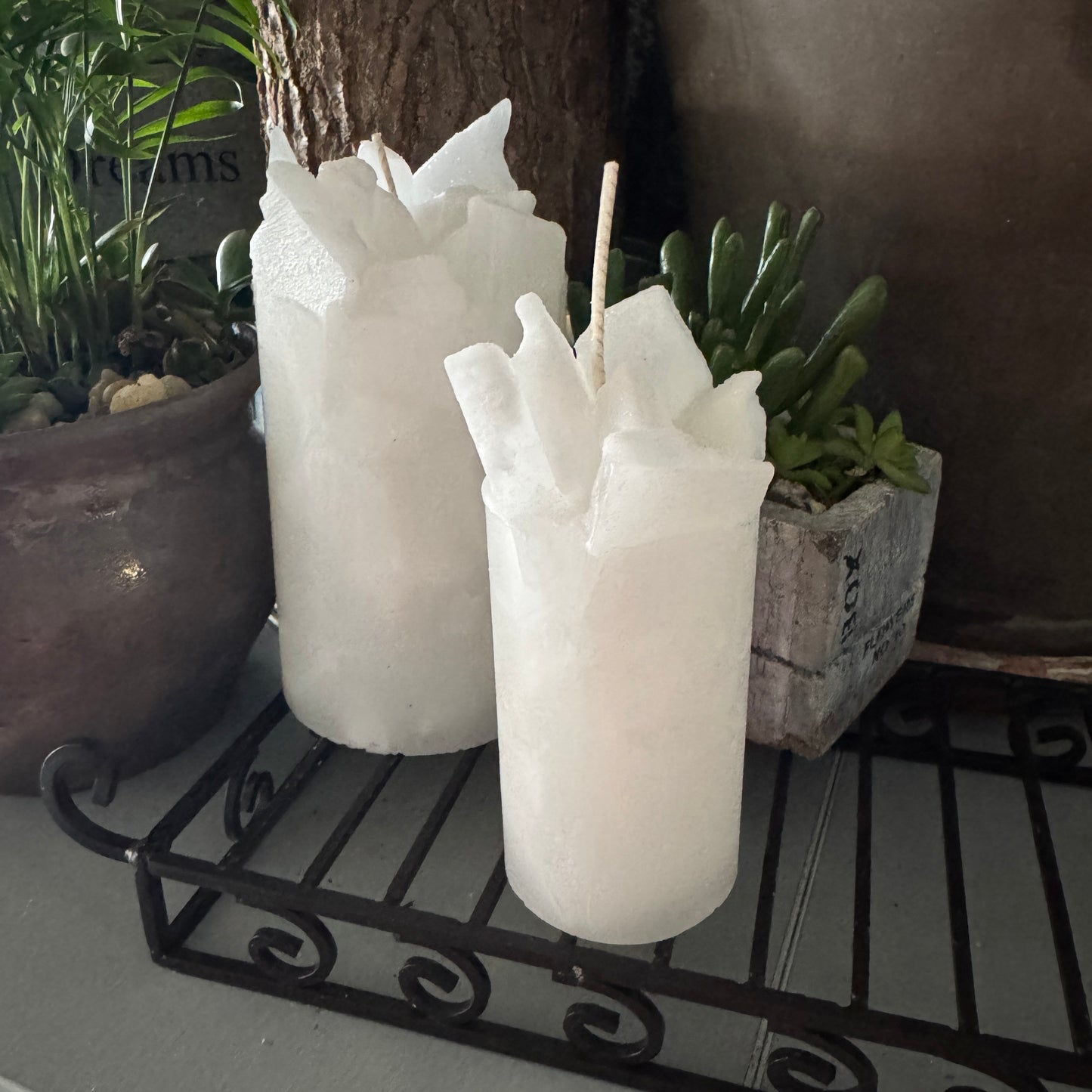 Blizzard White Spruce Scented Pillar Candle