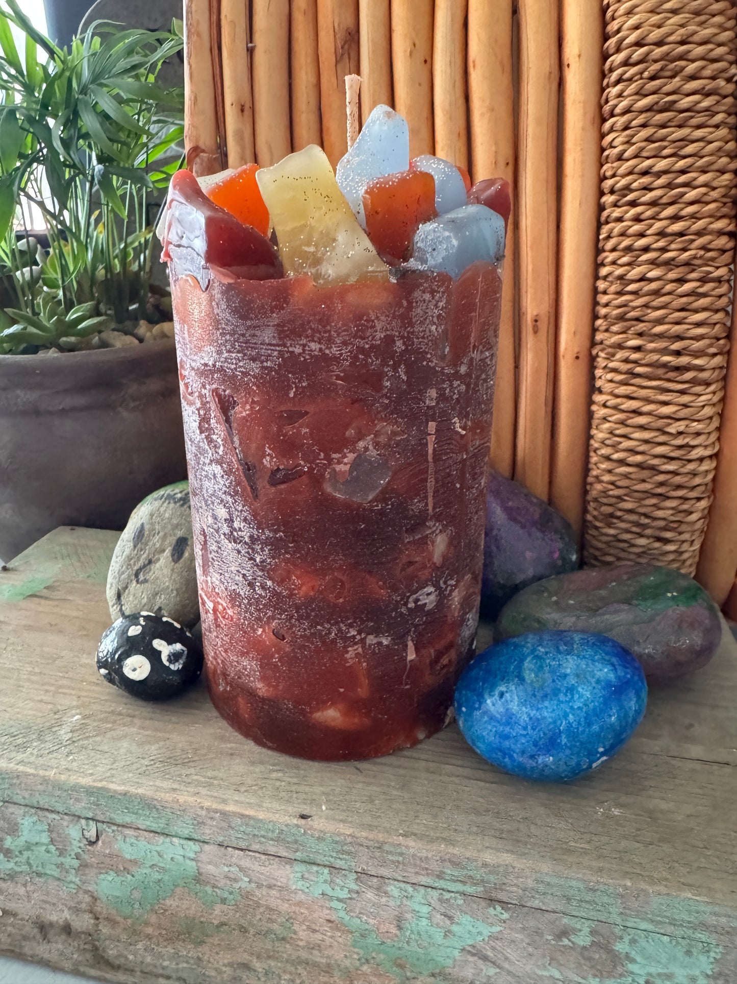 Sedona Sunset Sage Verbena Scented Pillar Candle