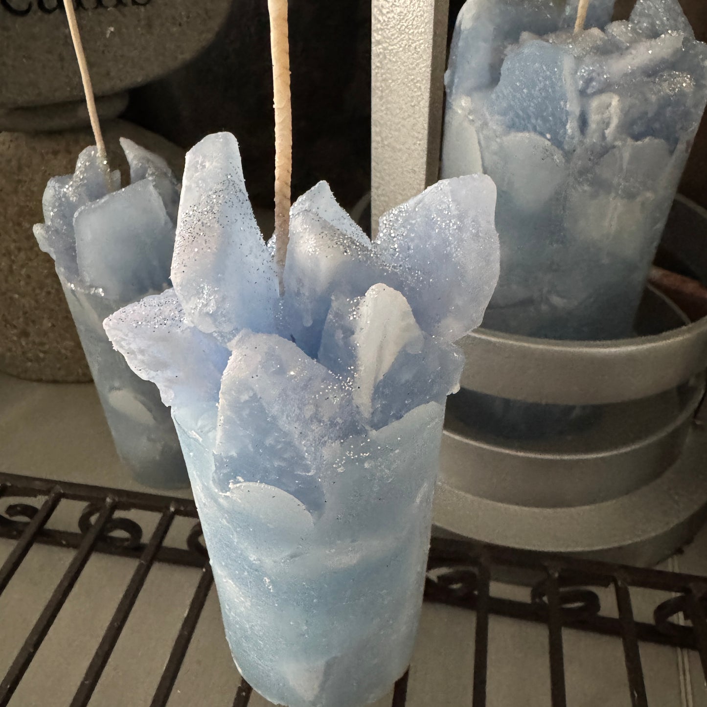Misty Morning Calming Ocean Breeze Scented Pillar Candle