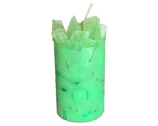 Coconut Twist Pina Colada Scented Pillar  Candle