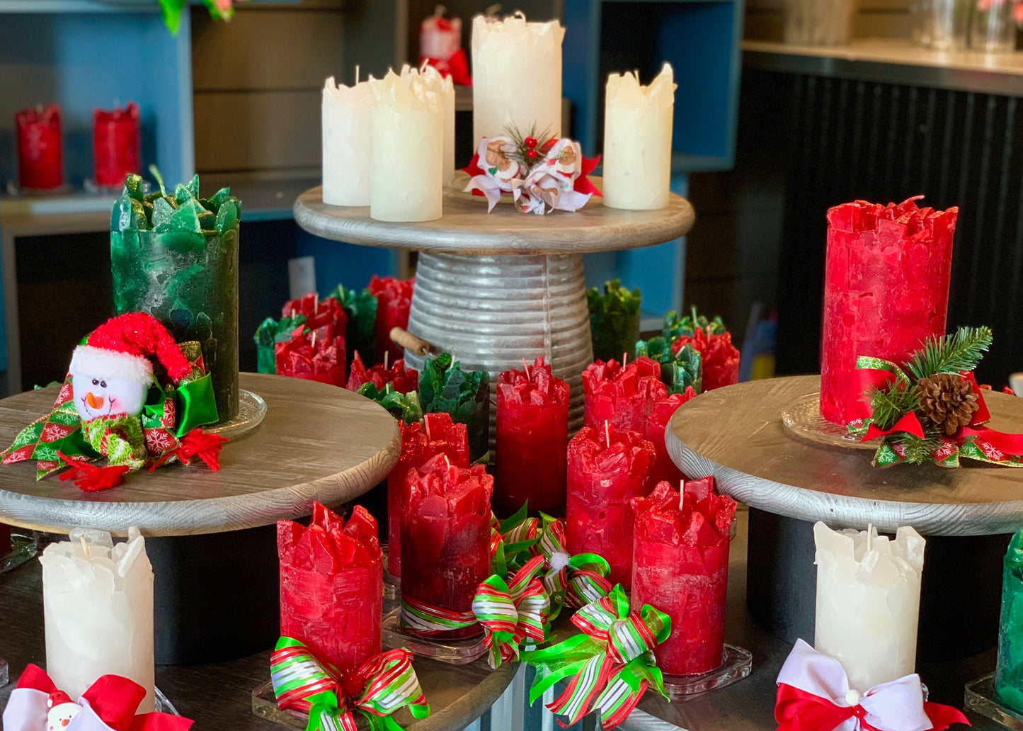 Candy Apple Red Relaxing Scented Pillar Candle