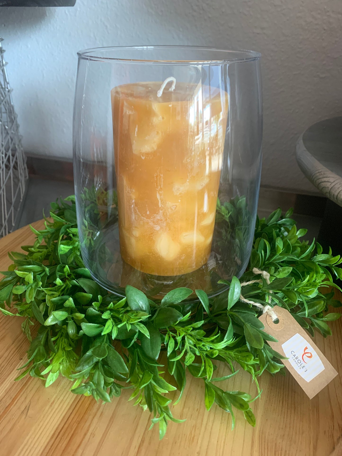 China Tea Gold Tea Ginger Scented Pillar Candle